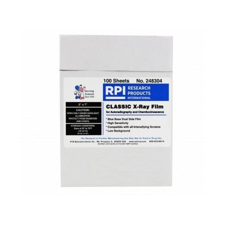 Rpi X-Ray Film, 5x7, 100/pk, 100PK 248304